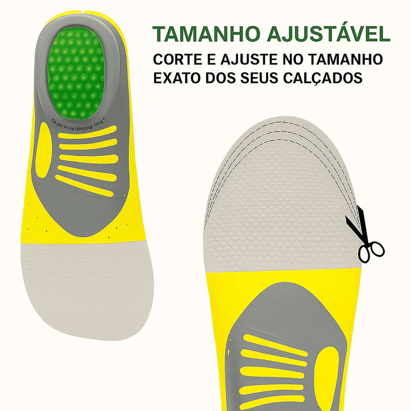 Palmilha Ortopédica 4Feet – Anti Impacto, Alívio de Dores e Performance para Esportes