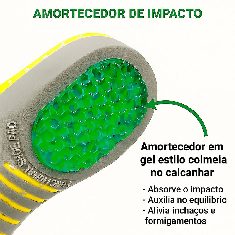 Palmilha Ortopédica 4Feet – Anti Impacto, Alívio de Dores e Performance para Esportes