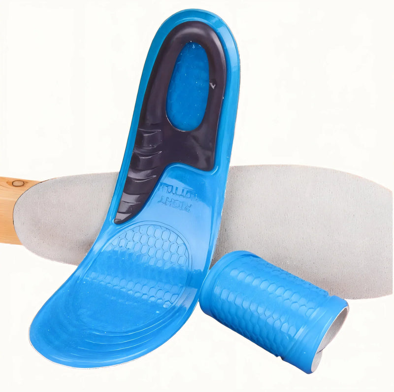 Palmilha Ortopédica Gel de Silicone para Dores nos Pés Anti Impacto para Sapato