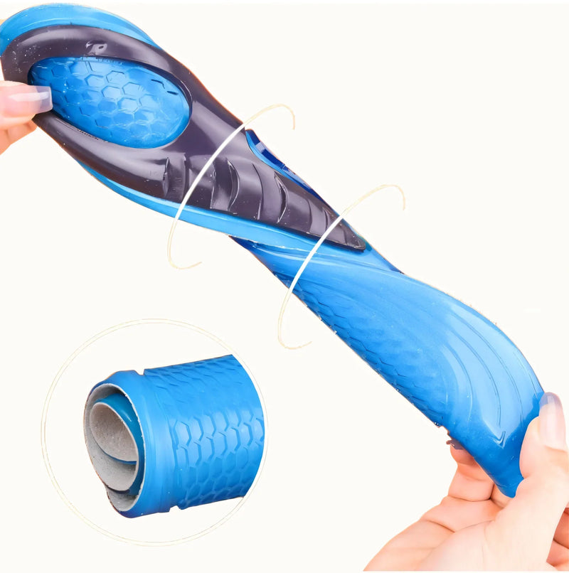 Palmilha Ortopédica Gel de Silicone para Dores nos Pés Anti Impacto para Sapato